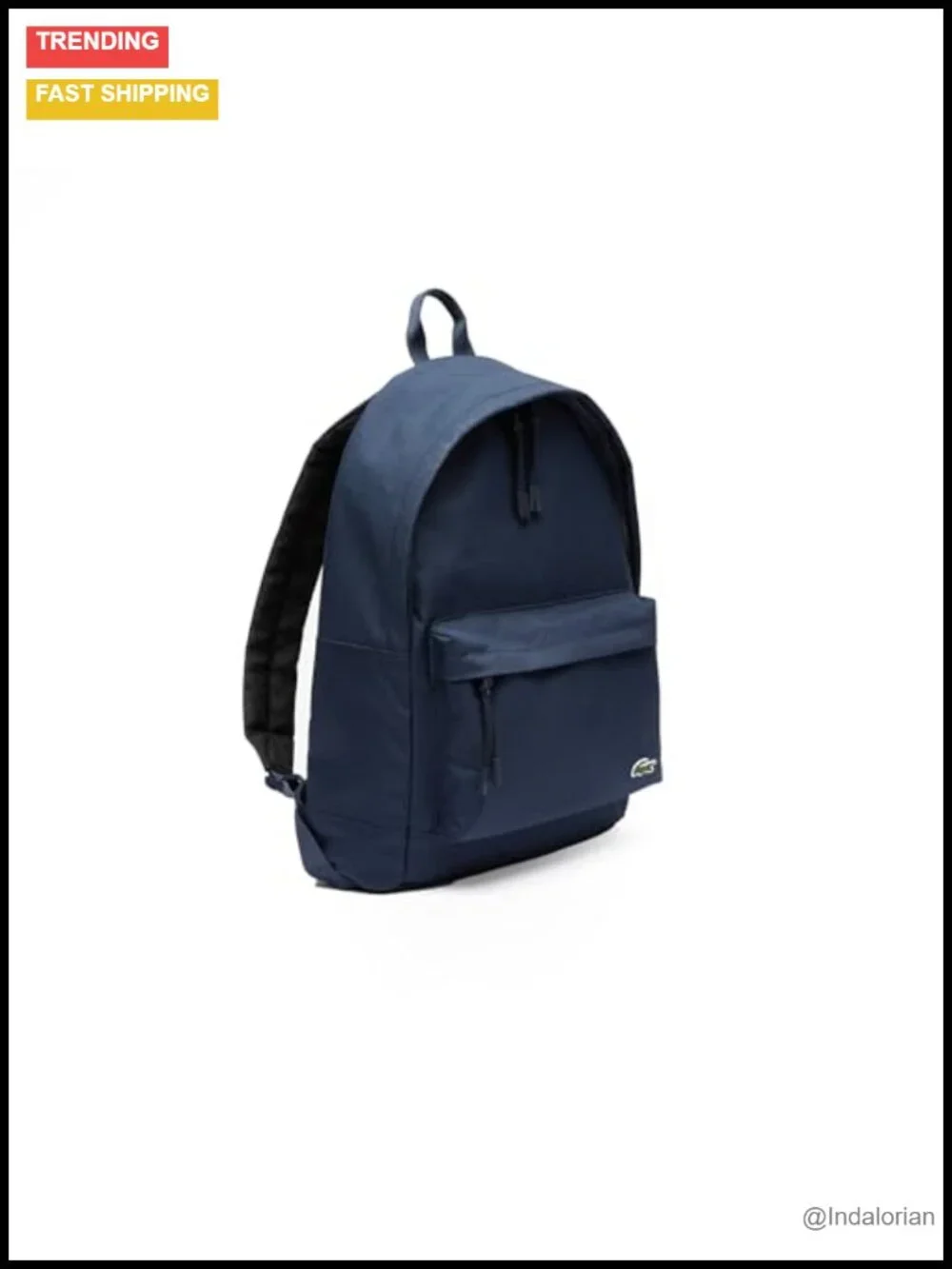 Monogram Logo Casual Daypack Backpack with Laptop Compartment